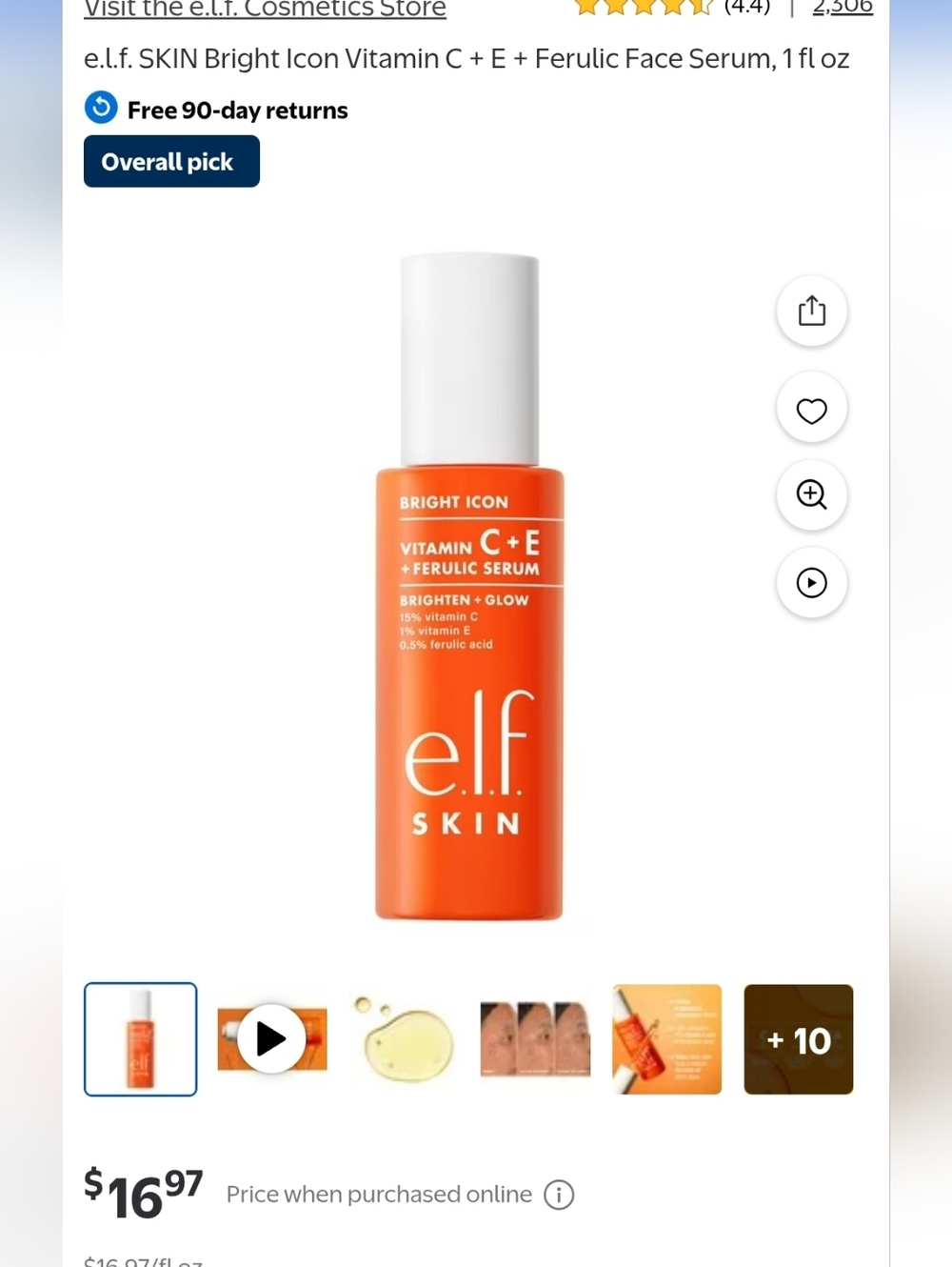 4 ELF Skin Clean Freak Daily Cleanser - Blue - Picture 6 of 8